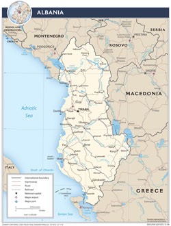 detailed-political-map-of-albania-with-roads-and-cities-small